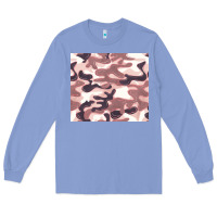Colony Blue milky camouflage Long Sleeve Tee - BarkalooDesign