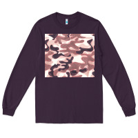 Plum milky camouflage Long Sleeve Tee - BarkalooDesign
