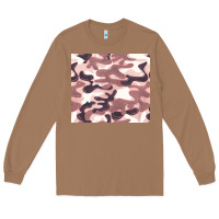 Toasted Coconut milky camouflage Long Sleeve Tee - BarkalooDesign