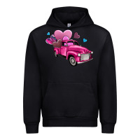 Black truck with hearts Urban Hoodie - AdoDesignShop