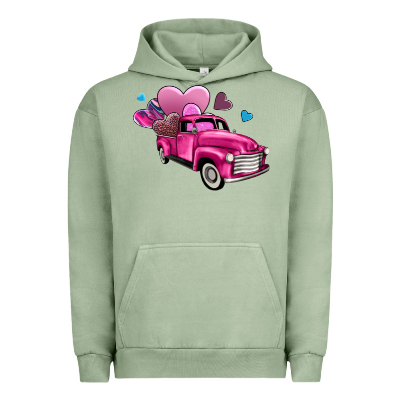 Truck With Hearts Urban Hoodie by AdoDesignShop | Teevron