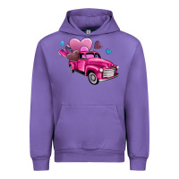 Tulip truck with hearts Urban Hoodie - AdoDesignShop