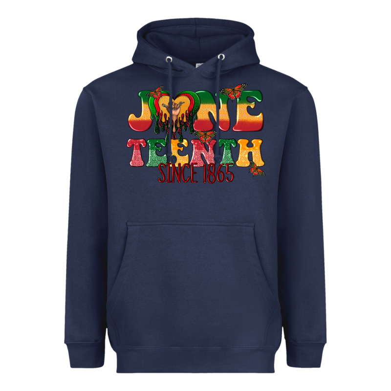 Juneteenth Since 1865 With Heart Heavyweight Hoodie by texasbilliewilder | Teevron