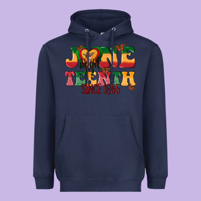 Heavyweight Hoodie juneteenth since 1865 with heart