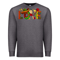 Charcoal Heather Mexico Love Premium Sweatshirt - texasbilliewilder