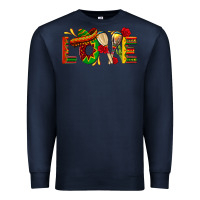 Navy Mexico Love Premium Sweatshirt - texasbilliewilder