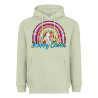 Matcha happy easter rainbow bunny Heavyweight Hoodie - RanaPortraitStore