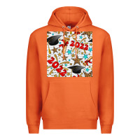 Carrot graduation 2022 seamless pattern Premium Hoodie - BundleAndBundleShop