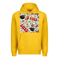 Lemon graduation 2022 seamless pattern Premium Hoodie - BundleAndBundleShop