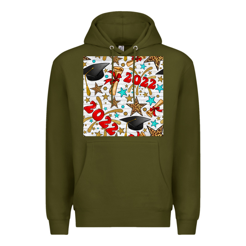 Graduation 2022 Seamless Pattern Premium Hoodie by BundleAndBundleShop | Teevron
