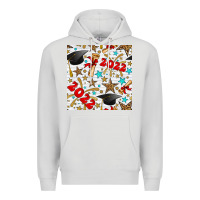 Dove Grey graduation 2022 seamless pattern Premium Hoodie - BundleAndBundleShop