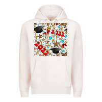 Pale Pink graduation 2022 seamless pattern Premium Hoodie - BundleAndBundleShop