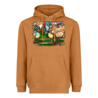 Meerkat Happy easter rooster chicken and chick Heavyweight Hoodie - RanaPortraitStore