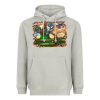Moon Dust Happy easter rooster chicken and chick Heavyweight Hoodie - RanaPortraitStore