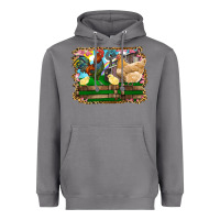Storm Happy easter rooster chicken and chick Heavyweight Hoodie - RanaPortraitStore