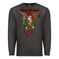 Smoke merry christmas longhorn cow Premium Sweatshirt - RanaPortraitStore