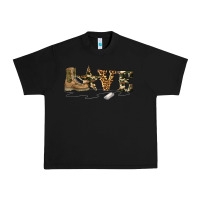 Black camouflage military boots love Urban Heavy Tee - Artiststas
