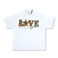 White camouflage military boots love Urban Heavy Tee - Artiststas