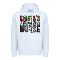 White santa's favorite nurse Premium Hoodie - Jasminsmagicworld