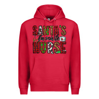Cardinal santa's favorite nurse Premium Hoodie - Jasminsmagicworld