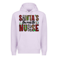 Lilac santa's favorite nurse Premium Hoodie - Jasminsmagicworld