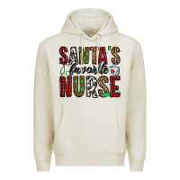 Oatmeal Heather santa's favorite nurse Premium Hoodie - Jasminsmagicworld
