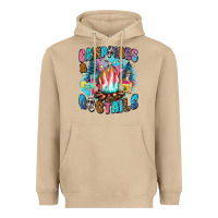 Mushroom campfires and coctails Heavyweight Hoodie - Zillion Design Studio