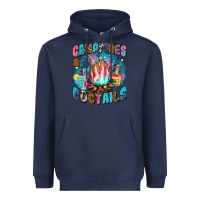 Navy campfires and coctails Heavyweight Hoodie - Zillion Design Studio