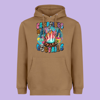 Campfires And Coctails Heavyweight Hoodie Designed By Zillion Design Studio