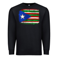 Black Mexico and Puerto Rico Flag Premium Sweatshirt - texasbilliewilder
