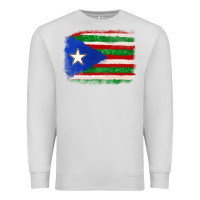 Dove Grey Mexico and Puerto Rico Flag Premium Sweatshirt - texasbilliewilder