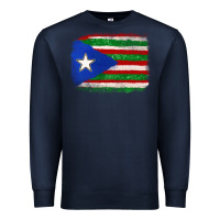 Navy Mexico and Puerto Rico Flag Premium Sweatshirt - texasbilliewilder