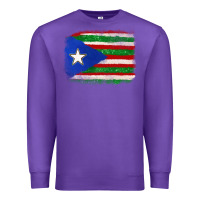 Purple Mexico and Puerto Rico Flag Premium Sweatshirt - texasbilliewilder