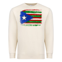 Sandshell Mexico and Puerto Rico Flag Premium Sweatshirt - texasbilliewilder
