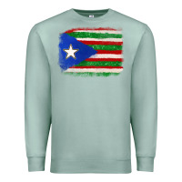 Seafoam Mexico and Puerto Rico Flag Premium Sweatshirt - texasbilliewilder