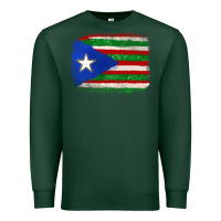Sports Green Mexico and Puerto Rico Flag Premium Sweatshirt - texasbilliewilder