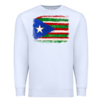White Mexico and Puerto Rico Flag Premium Sweatshirt - texasbilliewilder