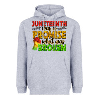 Heather Grey juneteenth was a promise what was broken Heavyweight Hoodie - texasbilliewilder