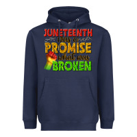 Navy juneteenth was a promise what was broken Heavyweight Hoodie - texasbilliewilder