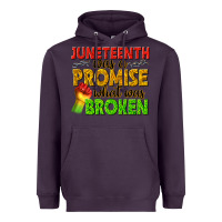 Plum juneteenth was a promise what was broken Heavyweight Hoodie - texasbilliewilder