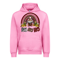 Fuchsia Pink rainbow and hohoho with gnome Urban Hoodie - AdoDesignShop