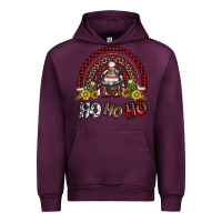 Mauve Wine rainbow and hohoho with gnome Urban Hoodie - AdoDesignShop