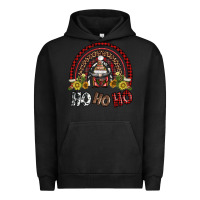 Pigment Black rainbow and hohoho with gnome Urban Hoodie - AdoDesignShop