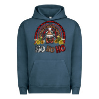 Pigment Midnight Navy rainbow and hohoho with gnome Urban Hoodie - AdoDesignShop