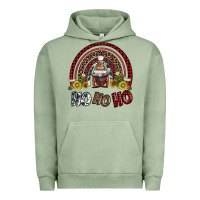 Pigment Oil Green rainbow and hohoho with gnome Urban Hoodie - AdoDesignShop