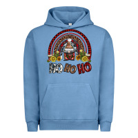 Pigment Pebble Blue rainbow and hohoho with gnome Urban Hoodie - AdoDesignShop