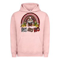 Pigment Salmon rainbow and hohoho with gnome Urban Hoodie - AdoDesignShop