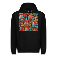 Black back to school with apple seamless pattern Premium Hoodie - BundleAndBundleShop