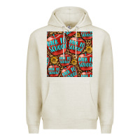 Oatmeal Heather back to school with apple seamless pattern Premium Hoodie - BundleAndBundleShop