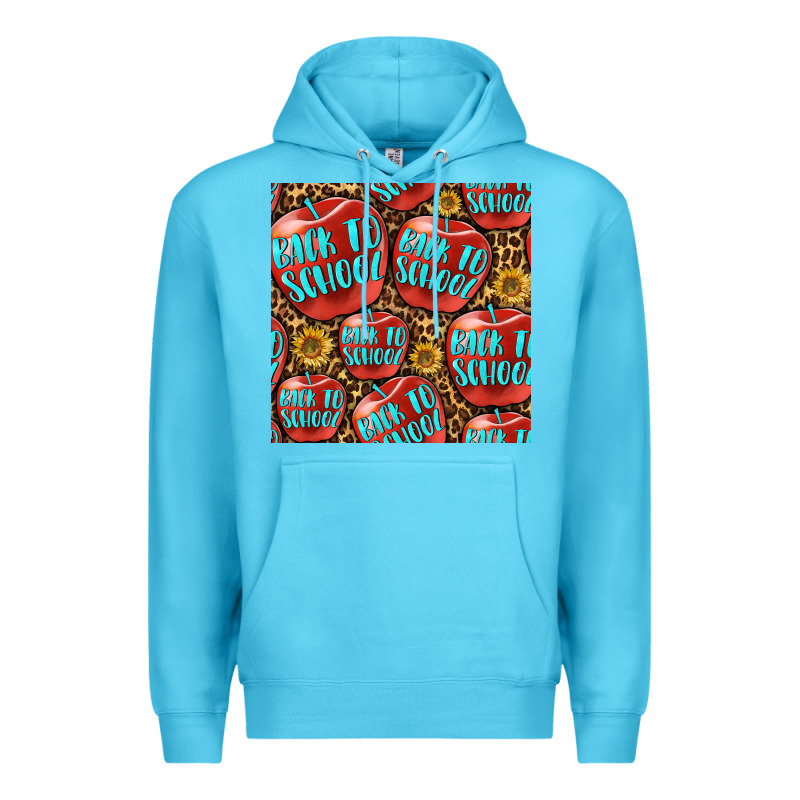 Back To School With Apple Seamless Pattern Premium Hoodie by BundleAndBundleShop | Teevron